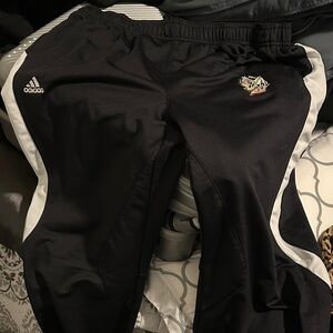 Adidas Womens Black and White track pants